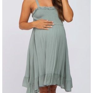 Pink blush maternity dress